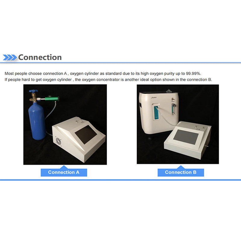 LCD Touch Screen Multilingual Medical Ozone Generator With Destructor And Vacuum 1-105ug.ml