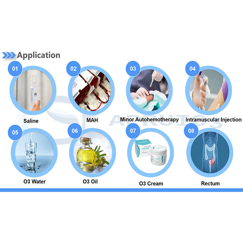 LCD Touch Screen Multilingual Medical Ozone Generator With Destructor And Vacuum 1-105ug.ml