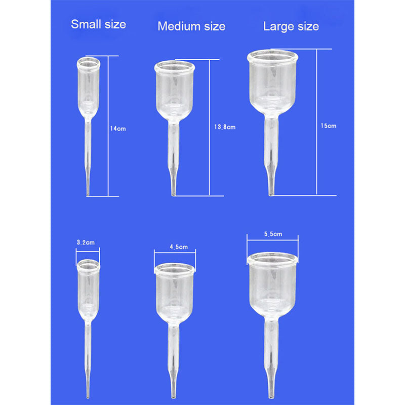 Small-Medium-Large Size Glass Ozone Cupping Cup For Ozone Therapy