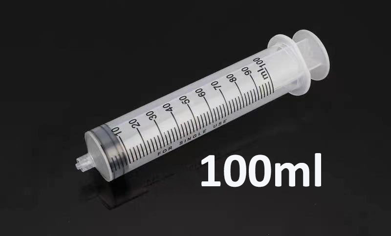 10 Pieces/Lot 1-2-5-10-20-30-60-100-200ml Luer Syringe