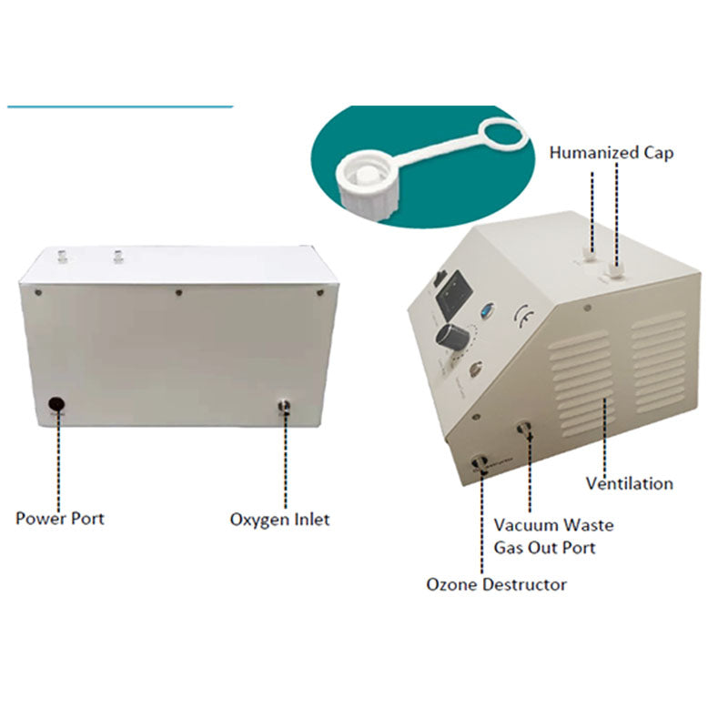 Digital Control 1-120ug/ml Medical Ozone Generator With Vacuum Function